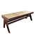 Elegant Wooden Bench: Arnaud 3D model small image 9