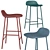 Sleek Steel Form Barstool 3D model small image 2