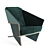 Taliesin Armchair: Frank Lloyd Wright's Icon 3D model small image 3