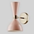 Italian Brass Enamel Ludo Sconce 3D model small image 3