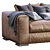 Modern Leather Reclining Sofa 3D model small image 3