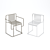 Sleek Metal Chair Set: Indoor/Outdoor Design 3D model small image 7