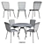 5-Piece Itza Dining Set 3D model small image 3