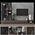 Modular TV Wall Unit | High Quality Textures & Models 3D model small image 1