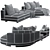 Luxurious Minotti Connery Sofa 05 3D model small image 2