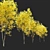 Winter & Autumn Fraxinus Tree: Separated Parts, Corona Material Library 3D model small image 3