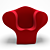 Cozy Lounge Chair | Soft Big Easy 3D model small image 2