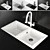 Vidric Deck Sink: Stylish, Durable, and Versatile! 3D model small image 3