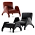 Italian Design Vincenzo De Cotiis Armchair 3D model small image 1