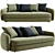 Elegant Saint-Germain Sofa: Exquisite Design 3D model small image 1
