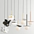 Elegant Hanging Pendant Lamps 3D model small image 1