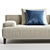 Elegant Ronny Alberta 2-Seater Sofa 3D model small image 2