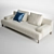 Elegant Ronny Alberta 2-Seater Sofa 3D model small image 3