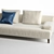 Elegant Ronny Alberta 2-Seater Sofa 3D model small image 4