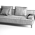 Elegant Ronny Alberta 2-Seater Sofa 3D model small image 5