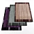 Versatile Rug Collection: 6 Textures 3D model small image 1