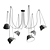 Elegant Chandelier Collection: Ole Pepo, Aim 5 Light, Ole Multiple, Apparatus Pendant 3D model small image 4