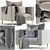 Modern Single Sofa: Stylish & Comfortable 3D model small image 1