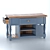 Vintage Kitchen Island Vivien 3D model small image 7