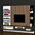 Modern TV Wall Unit - 3D Models 3D model small image 2