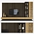 Sleek TV Stand Set | Modern Design 3D model small image 1