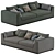 Modern Comfort: Benny Praddy Sofa 3D model small image 1