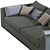 Modern Comfort: Benny Praddy Sofa 3D model small image 3