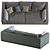 Modern Comfort: Benny Praddy Sofa 3D model small image 5