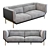 Prism Shake Sofa: Modern Elegance. 3D model small image 5
