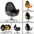 Modern Ergonomic Armchair 3D model small image 1