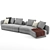 Poliform Saint Germain Sofa Set 3D model small image 3