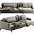 Modern Poliform Bellport Sofa 3D model small image 1