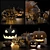 Spooky Halloween Décor Set 3D model small image 2