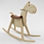 Sixay Furniture Paripa Rocking Horse 3D model small image 3