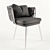 Elegant Tosca Designer Chair 3D model small image 1