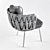 Elegant Tosca Designer Chair 3D model small image 2