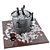 Elegant Wine Set 3D model small image 2