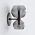 Elegant Dual-Light Wall Sconce 3D model small image 3