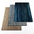 Versatile Collection of Rugs: 4 Textures 3D model small image 1