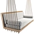 Hanging Swing Sofa: Wooden Frame, Removable Cushions 3D model small image 11