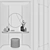 Handcrafted Art Deco Wardrobes 3D model small image 3