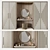 Handcrafted Art Deco Wardrobes 3D model small image 4