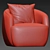 Glamorous Gwyneth Boucle Chair 3D model small image 3