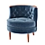 Mid-Century Tufted Bixby Chair 3D model small image 1