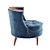 Mid-Century Tufted Bixby Chair 3D model small image 2