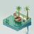 Tropical Paradise: Palm Island 3D model small image 1