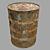 Rustic Barrel 3D Model with Peeling Paint 3D model small image 4