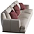 Poltrona Frau Come Together: Stylish and Spacious Seating Solution. 3D model small image 2