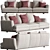 Poltrona Frau Come Together: Stylish and Spacious Seating Solution. 3D model small image 3