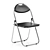 Harbor Housewares Folding Steel Chair 3D model small image 3